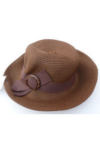 Letni kapelusz damski brązowy b0784, Inni