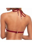 Bra bathing push up Krisline Beach bustier claret