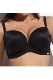 Bra bathing padded Krisline Beach deco plunge black