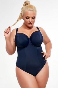 Beach soft swimsuit piece navy blue, Krisline
