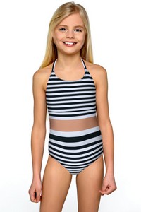 Girl's one-piece swimsuit, Lorin MO104