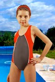 Swimsuit piece girls', SK0036, Stanteks